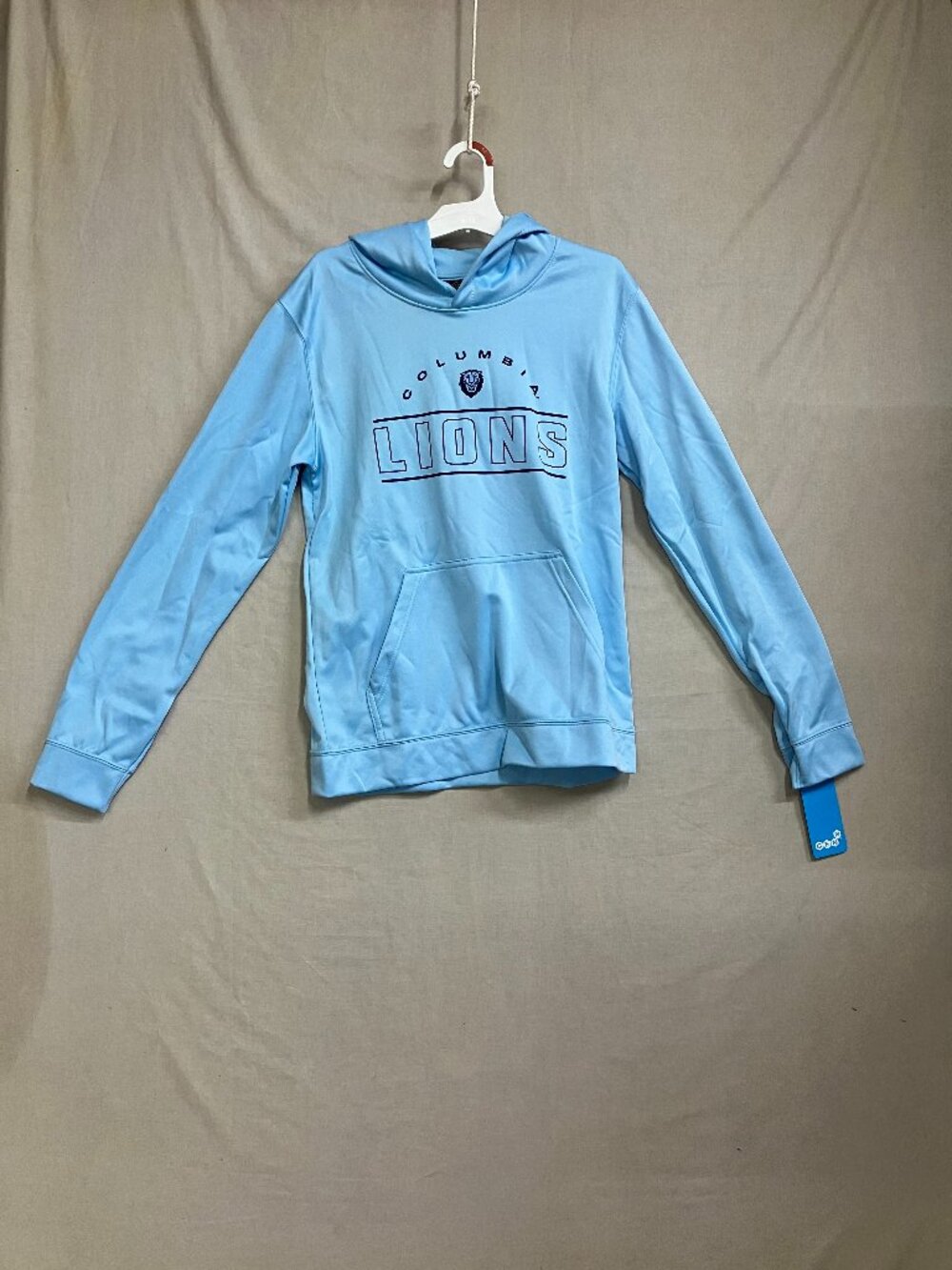 Gen2 Columbia University Lions Hoodie Girls XL Light Blue Pullover L-Sleeves